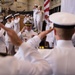 USS Ronald Reagan (CVN 76) hosts a change of command ceremony