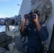 Sailors aboard the USS Howard stand watch in the South China Sea