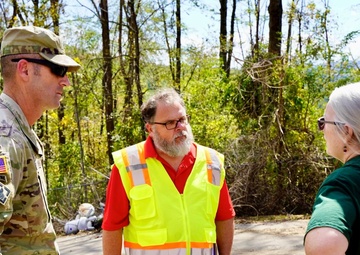Col. Morgan meets with local leaders