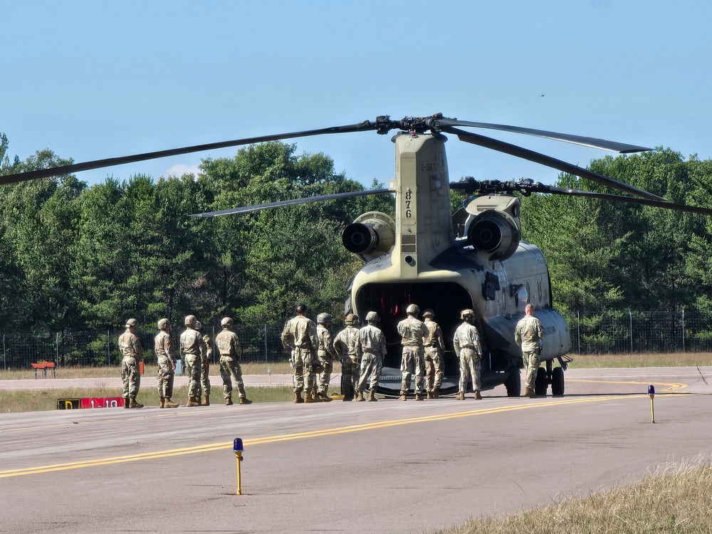 89B sling-load training operations at Fort McCoy