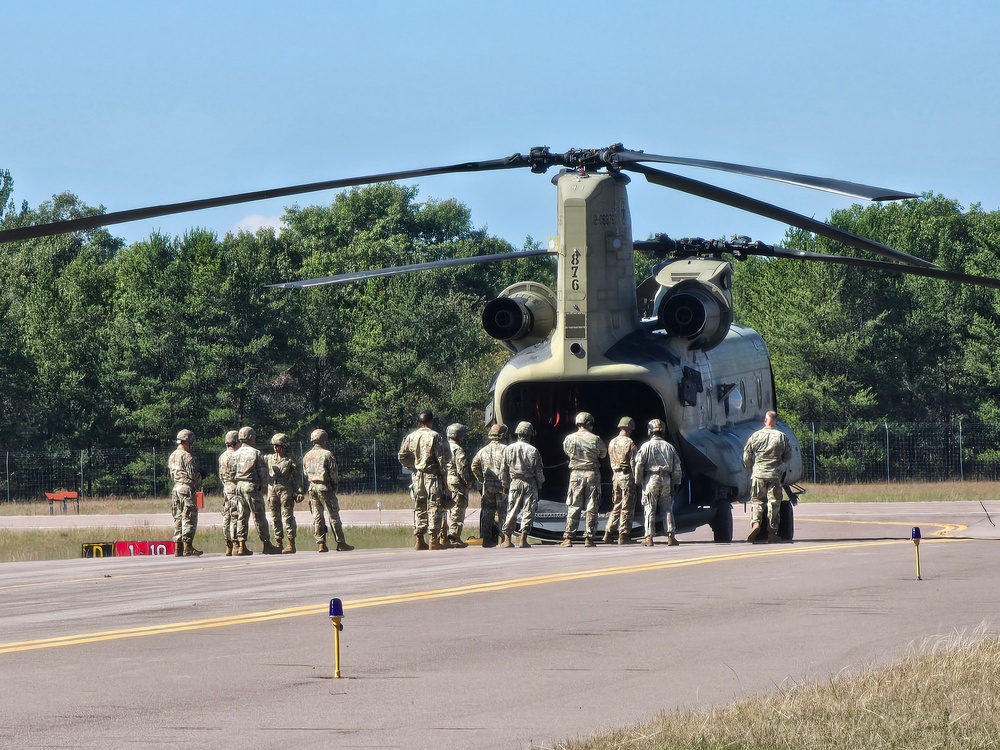 89B sling-load training operations at Fort McCoy