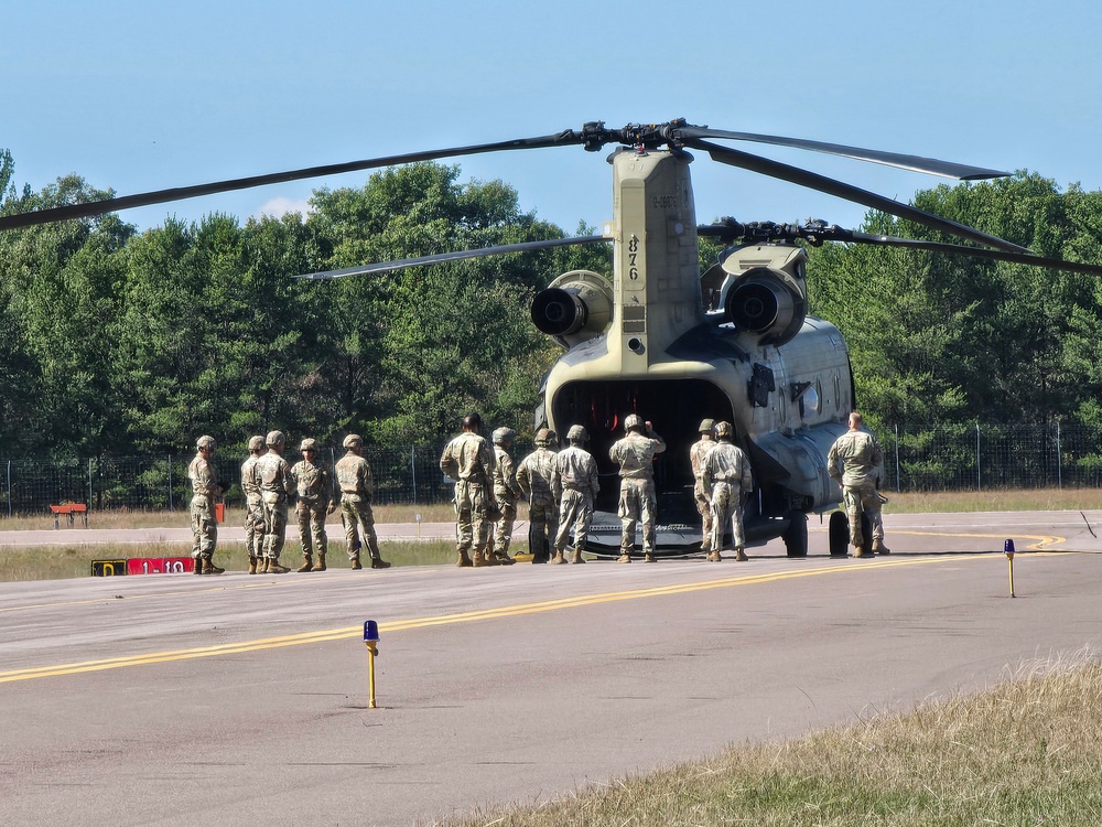 89B sling-load training operations at Fort McCoy