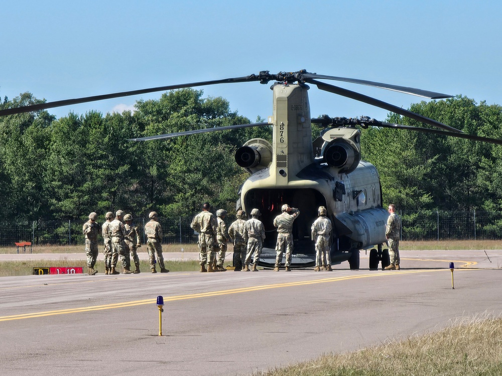 89B sling-load training operations at Fort McCoy