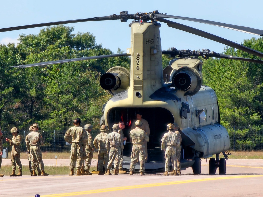 89B sling-load training operations at Fort McCoy