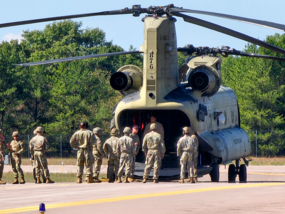 89B sling-load training operations at Fort McCoy