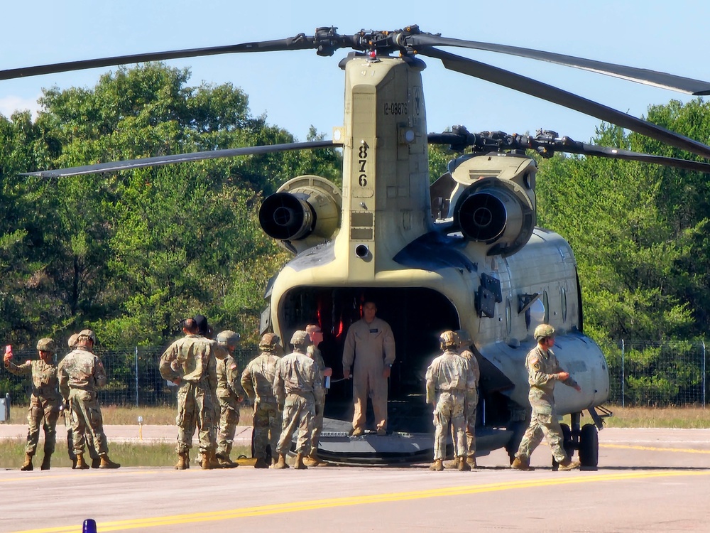 89B sling-load training operations at Fort McCoy