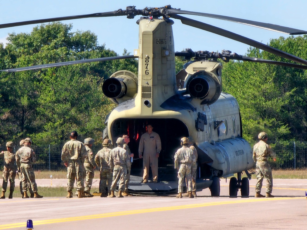 89B sling-load training operations at Fort McCoy