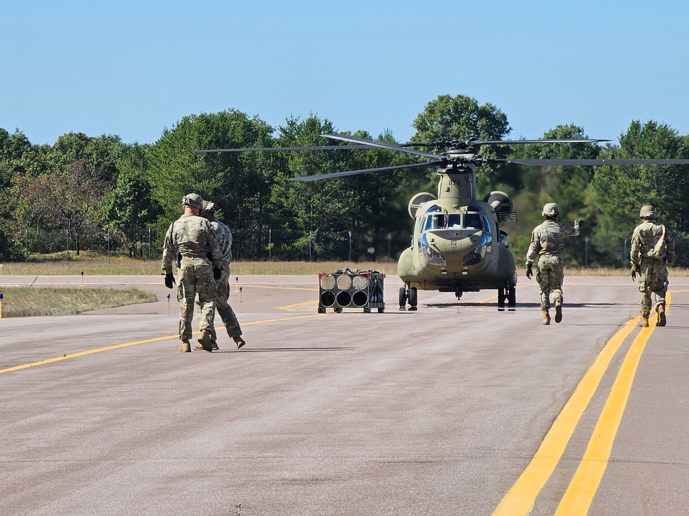 89B sling-load training operations at Fort McCoy