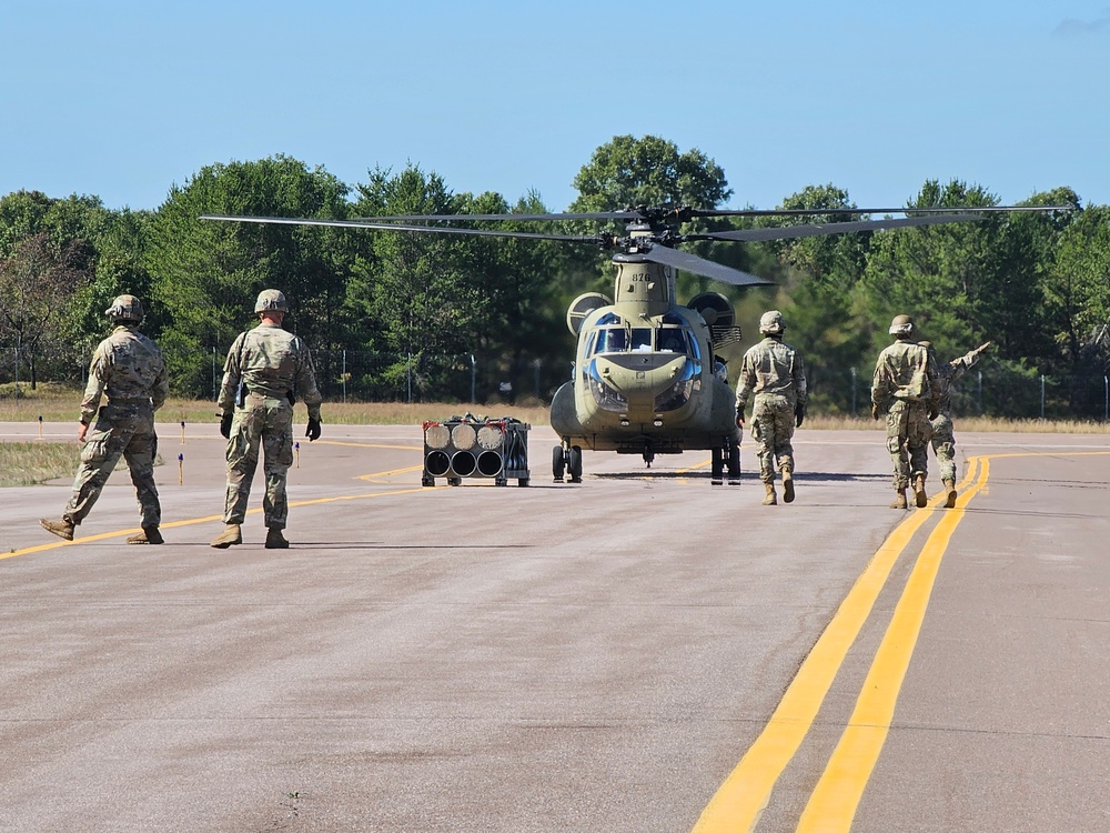 89B sling-load training operations at Fort McCoy