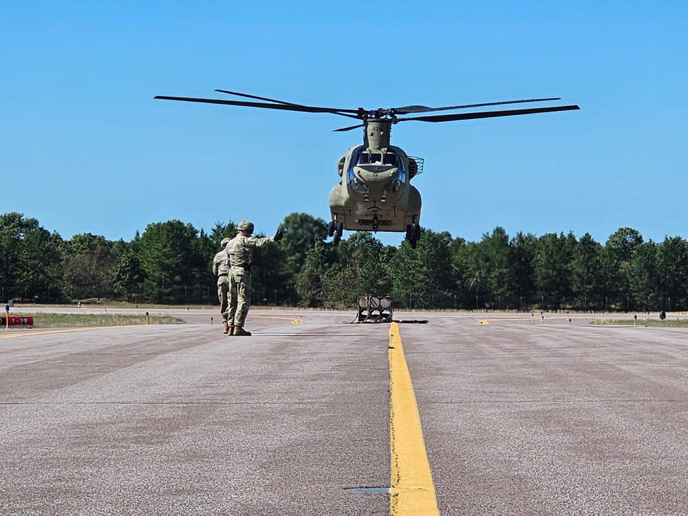 89B sling-load training operations at Fort McCoy