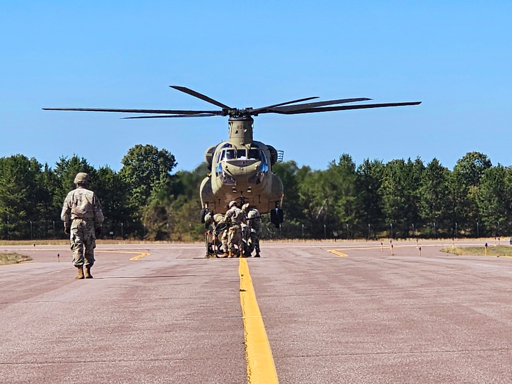 89B sling-load training operations at Fort McCoy