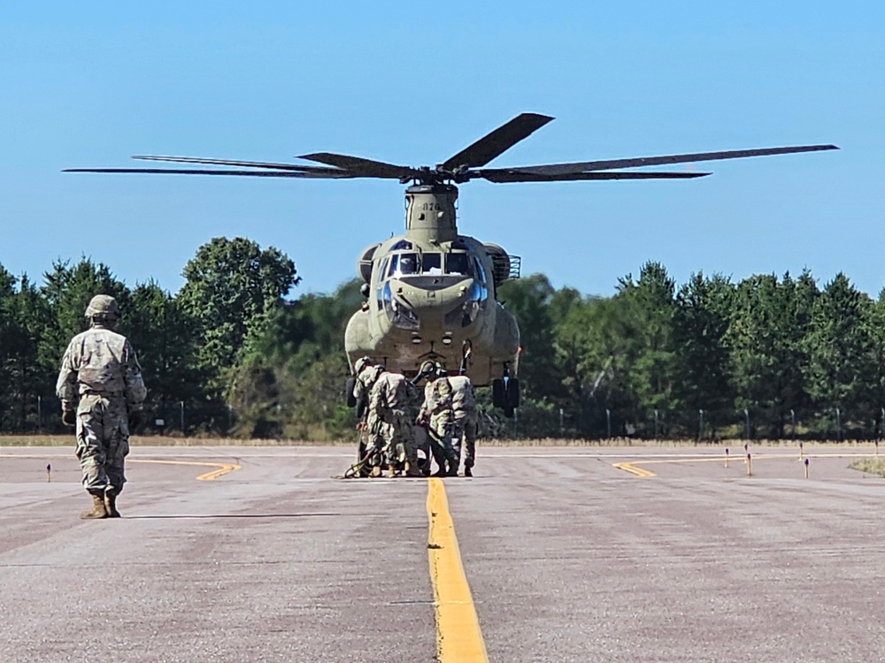 89B sling-load training operations at Fort McCoy