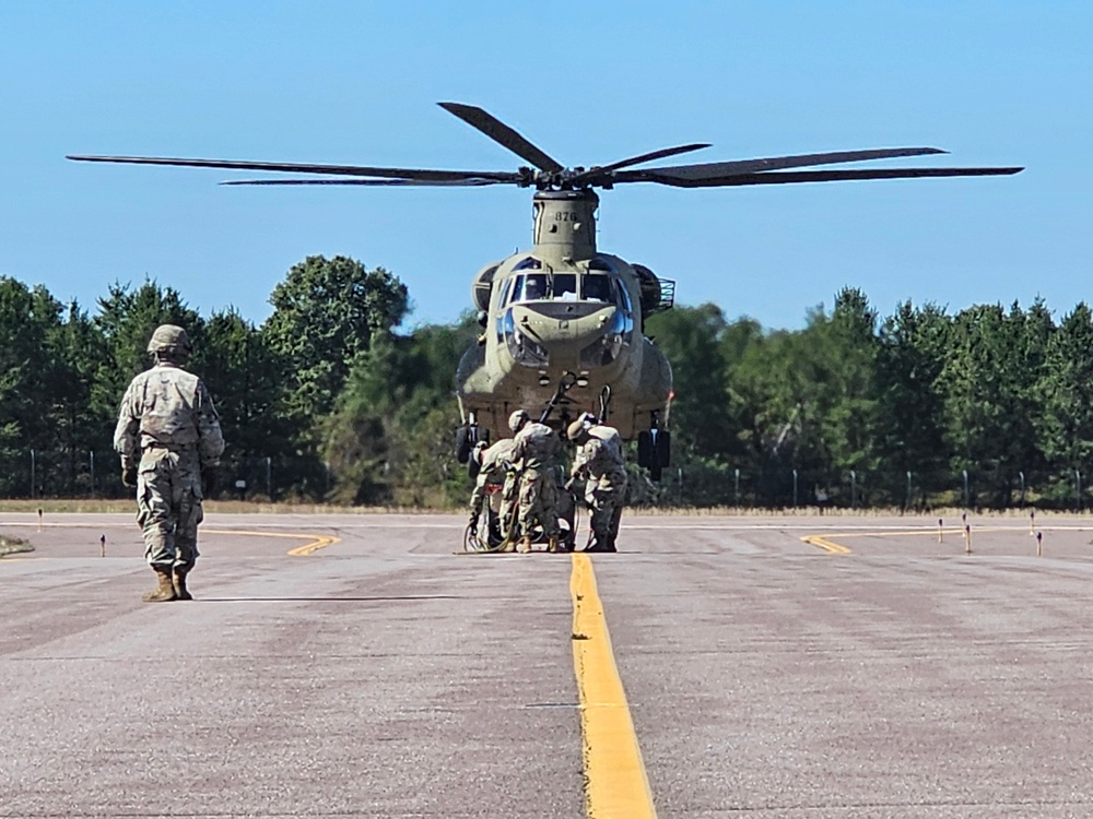 89B sling-load training operations at Fort McCoy