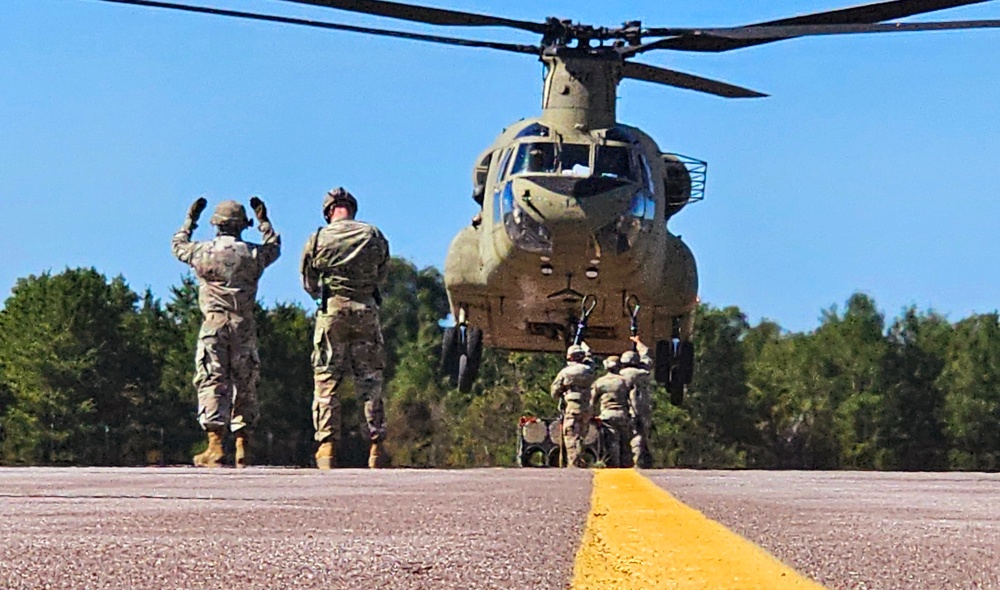 89B sling-load training operations at Fort McCoy