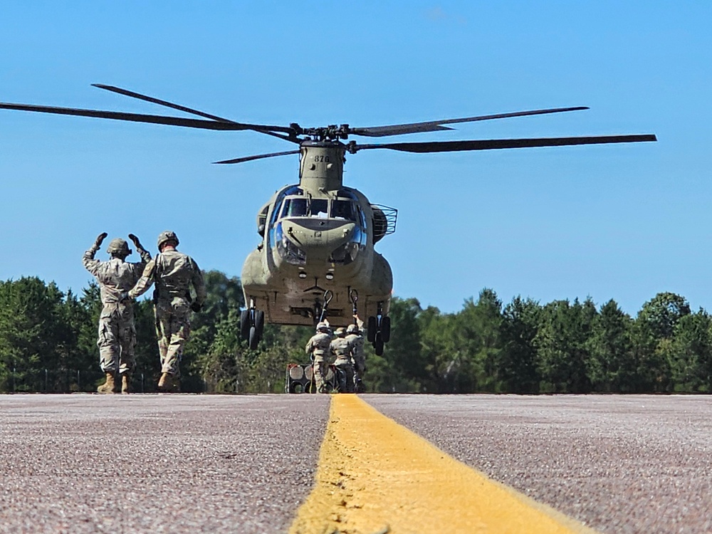 89B sling-load training operations at Fort McCoy