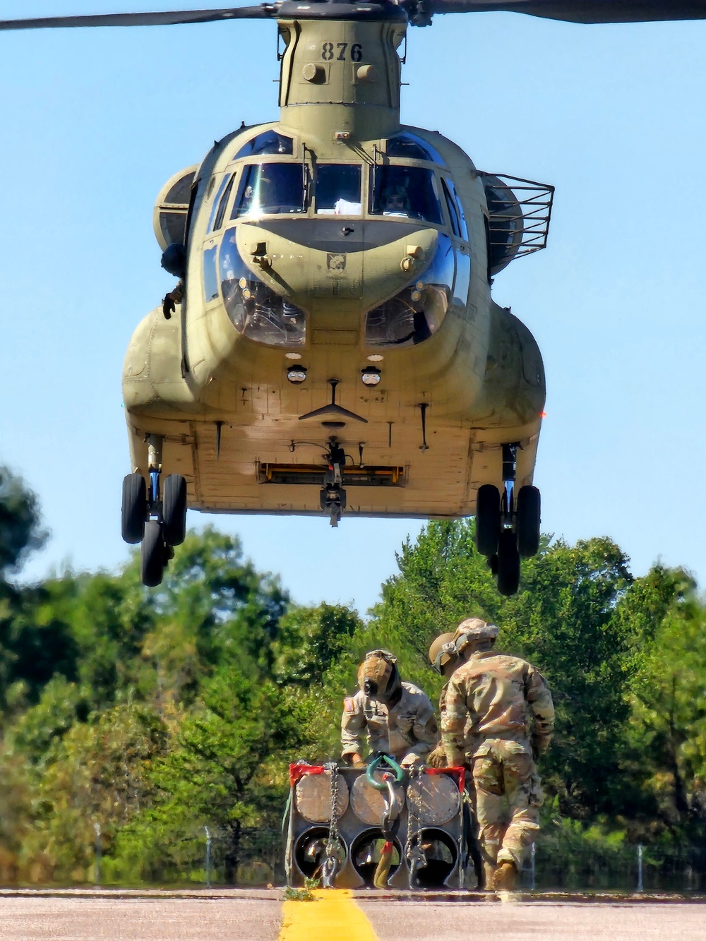 89B sling-load training operations at Fort McCoy