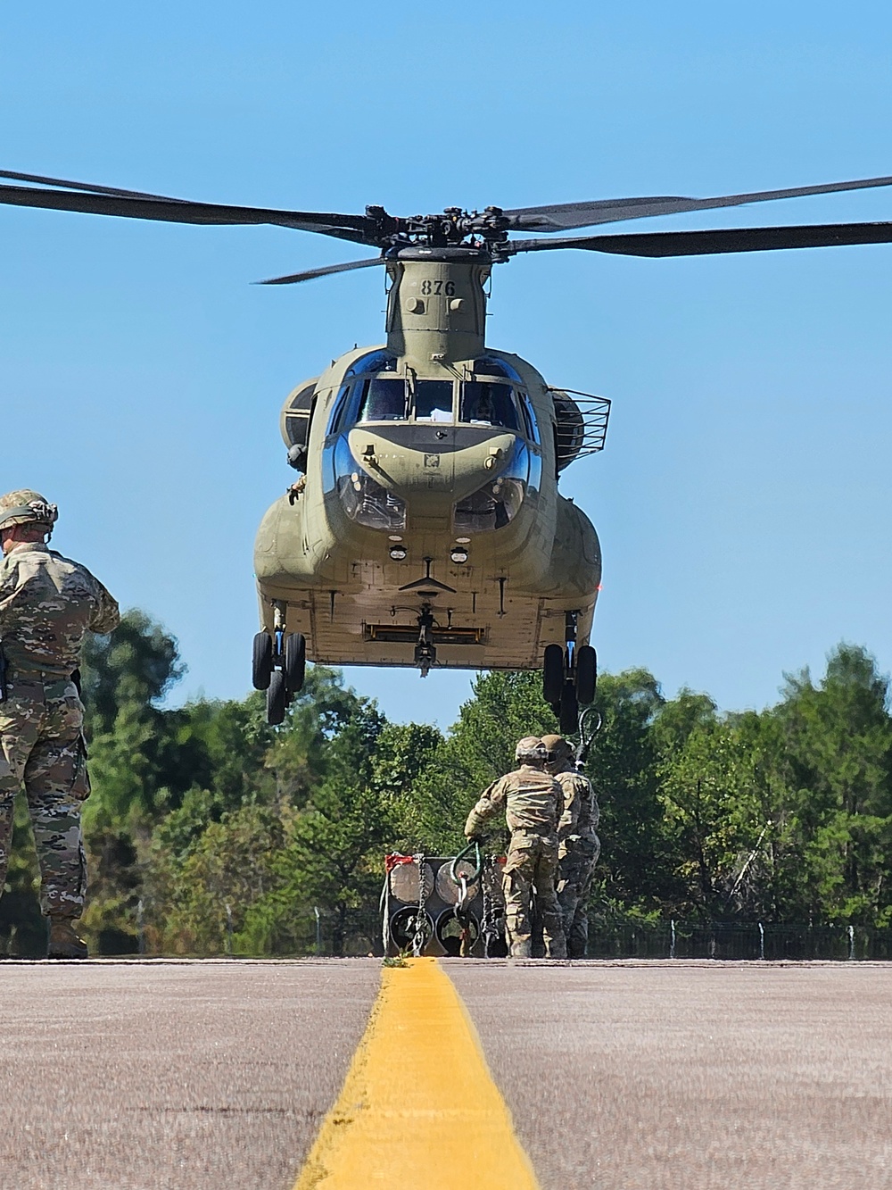 89B sling-load training operations at Fort McCoy