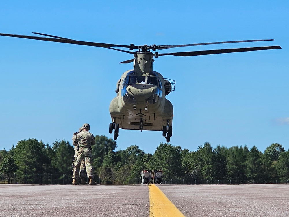 89B sling-load training operations at Fort McCoy