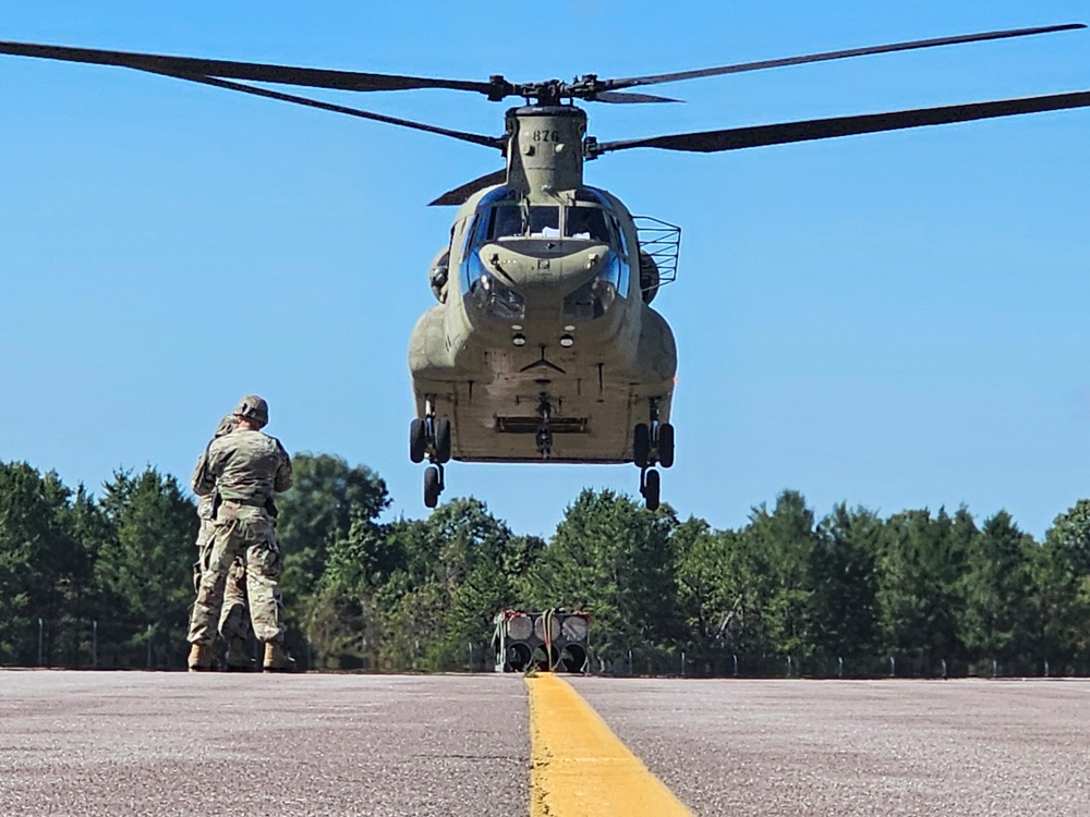 89B sling-load training operations at Fort McCoy