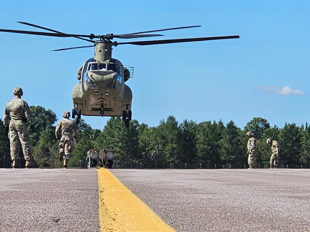 89B sling-load training operations at Fort McCoy