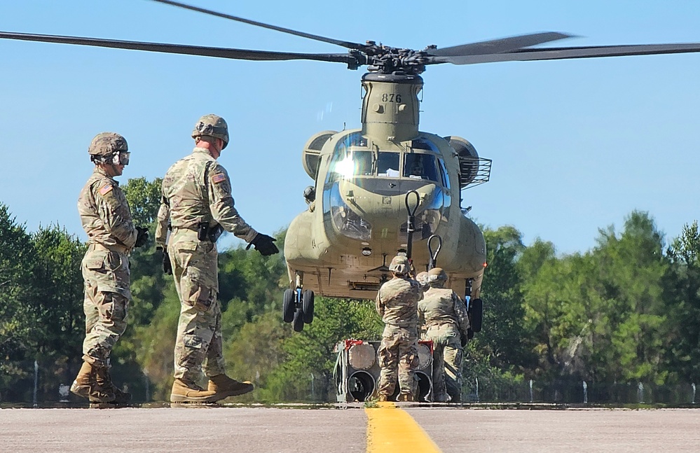 89B sling-load training operations at Fort McCoy