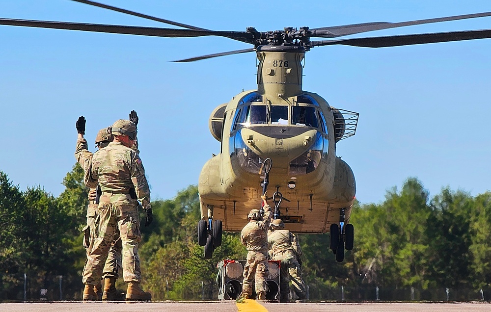 89B sling-load training operations at Fort McCoy