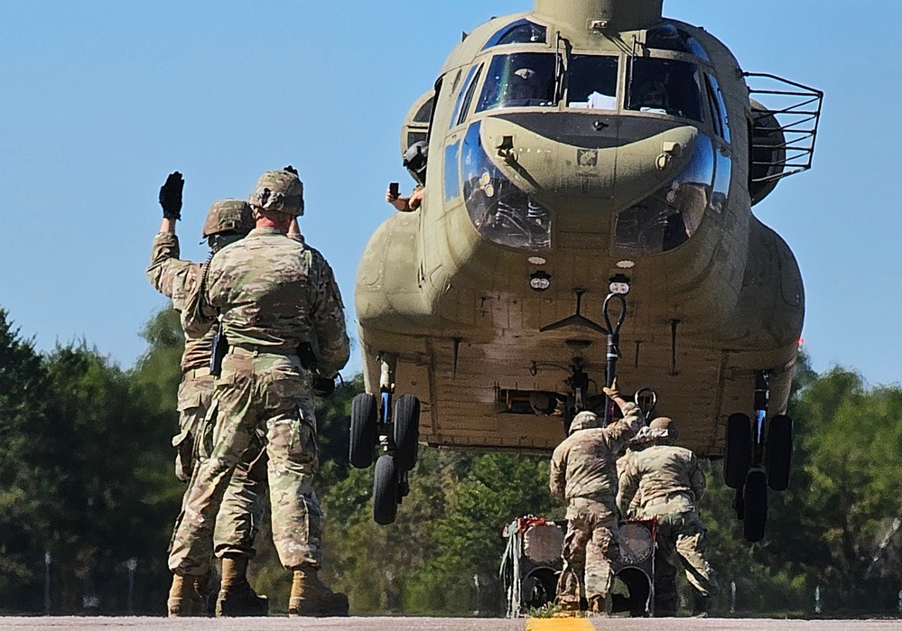 89B sling-load training operations at Fort McCoy