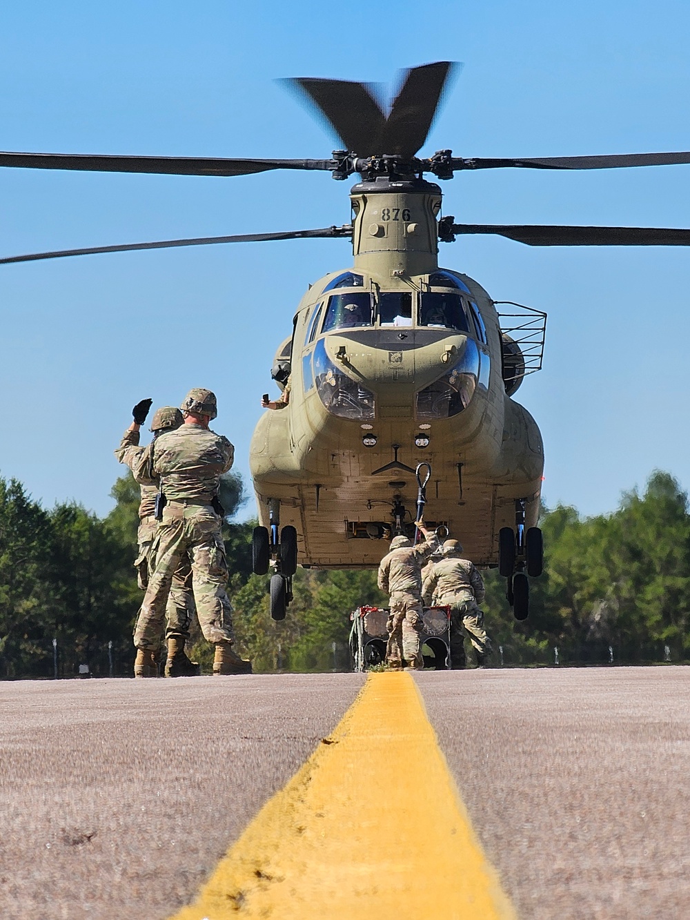 89B sling-load training operations at Fort McCoy