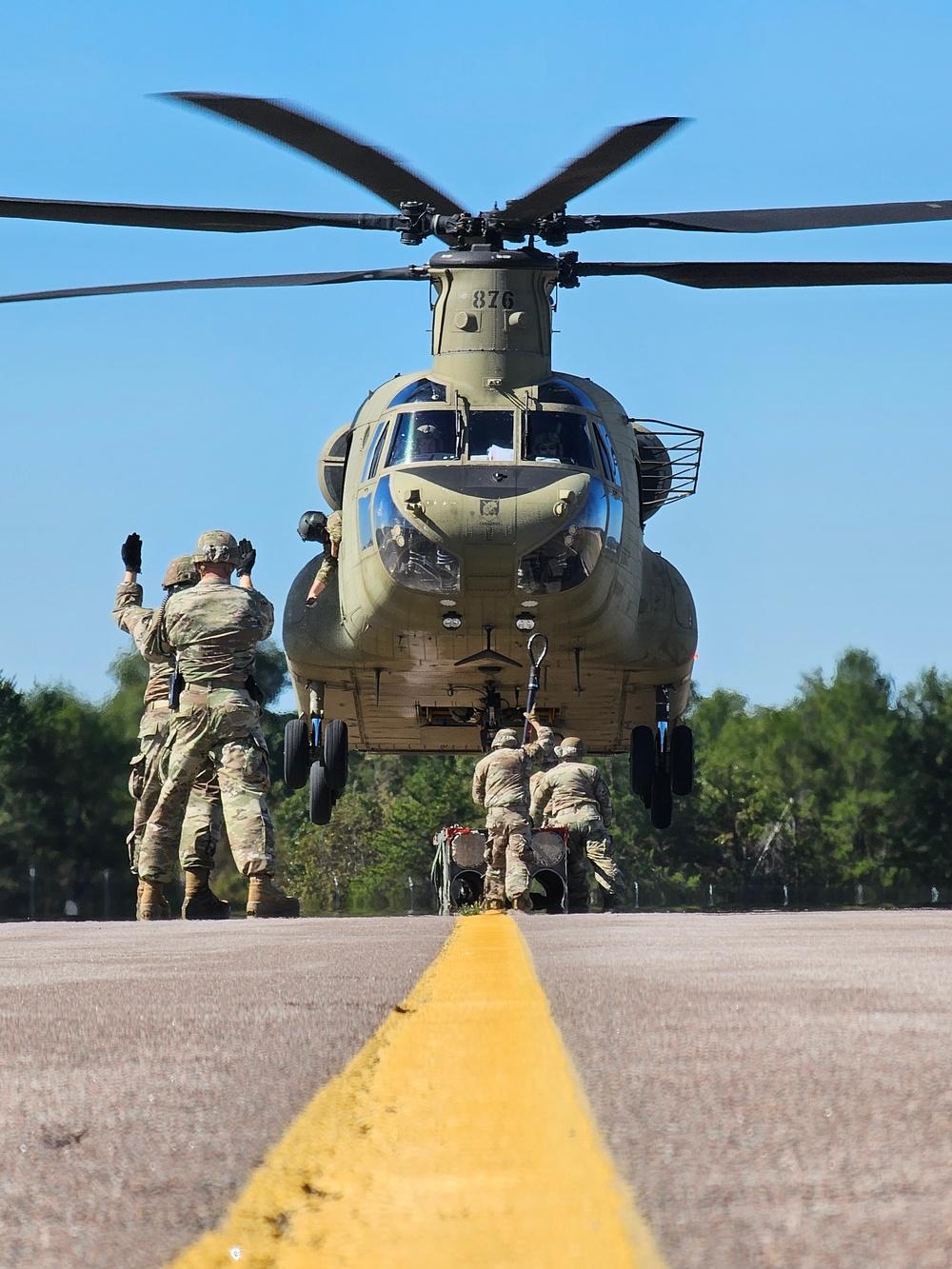 89B sling-load training operations at Fort McCoy