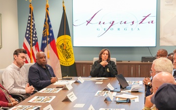 Vice President Harris Joins Sen. Jon Ossoff, Augusta, GA Leadership and FEMA for Briefing on Hurricane Helene Recovery Effort in Richmond County, GA