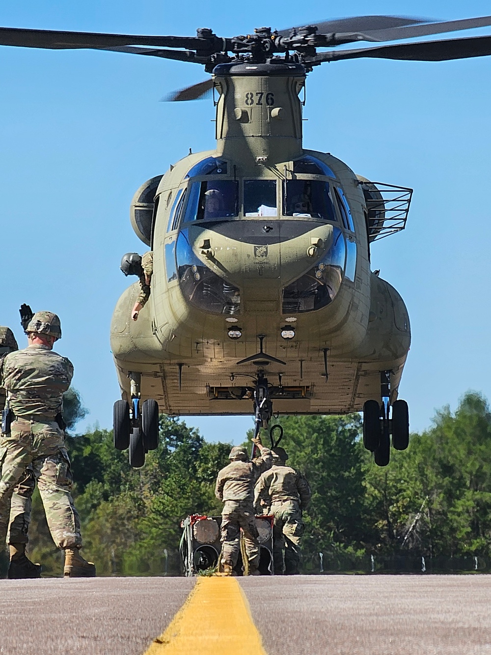 89B sling-load training operations at Fort McCoy