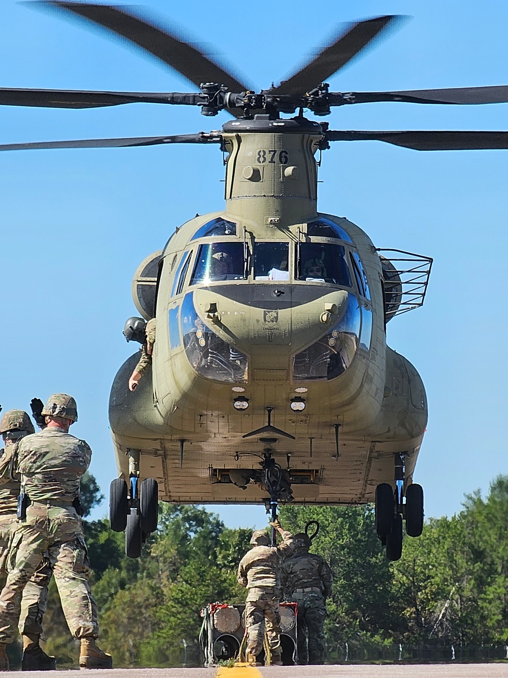 89B sling-load training operations at Fort McCoy