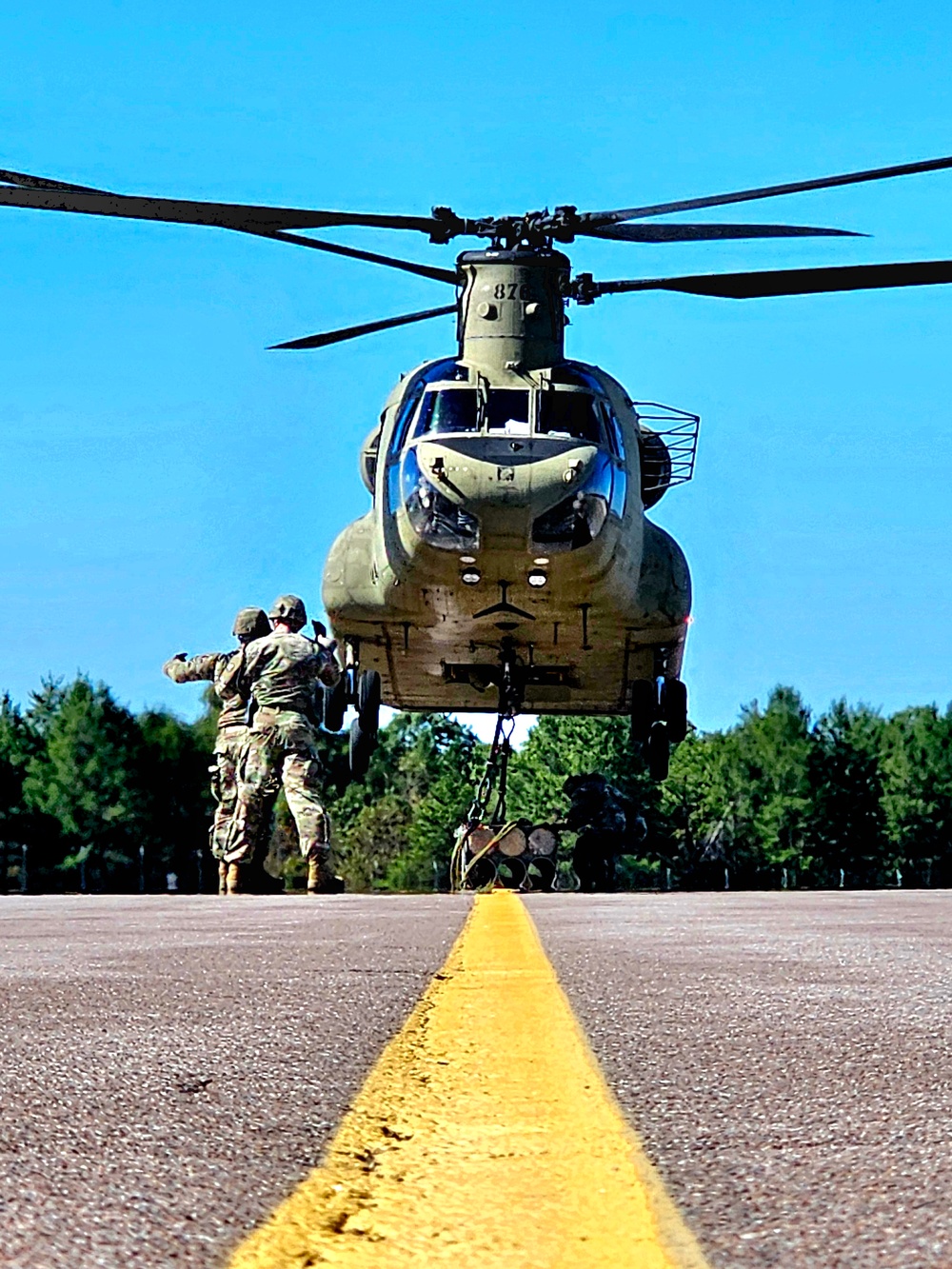 89B sling-load training operations at Fort McCoy