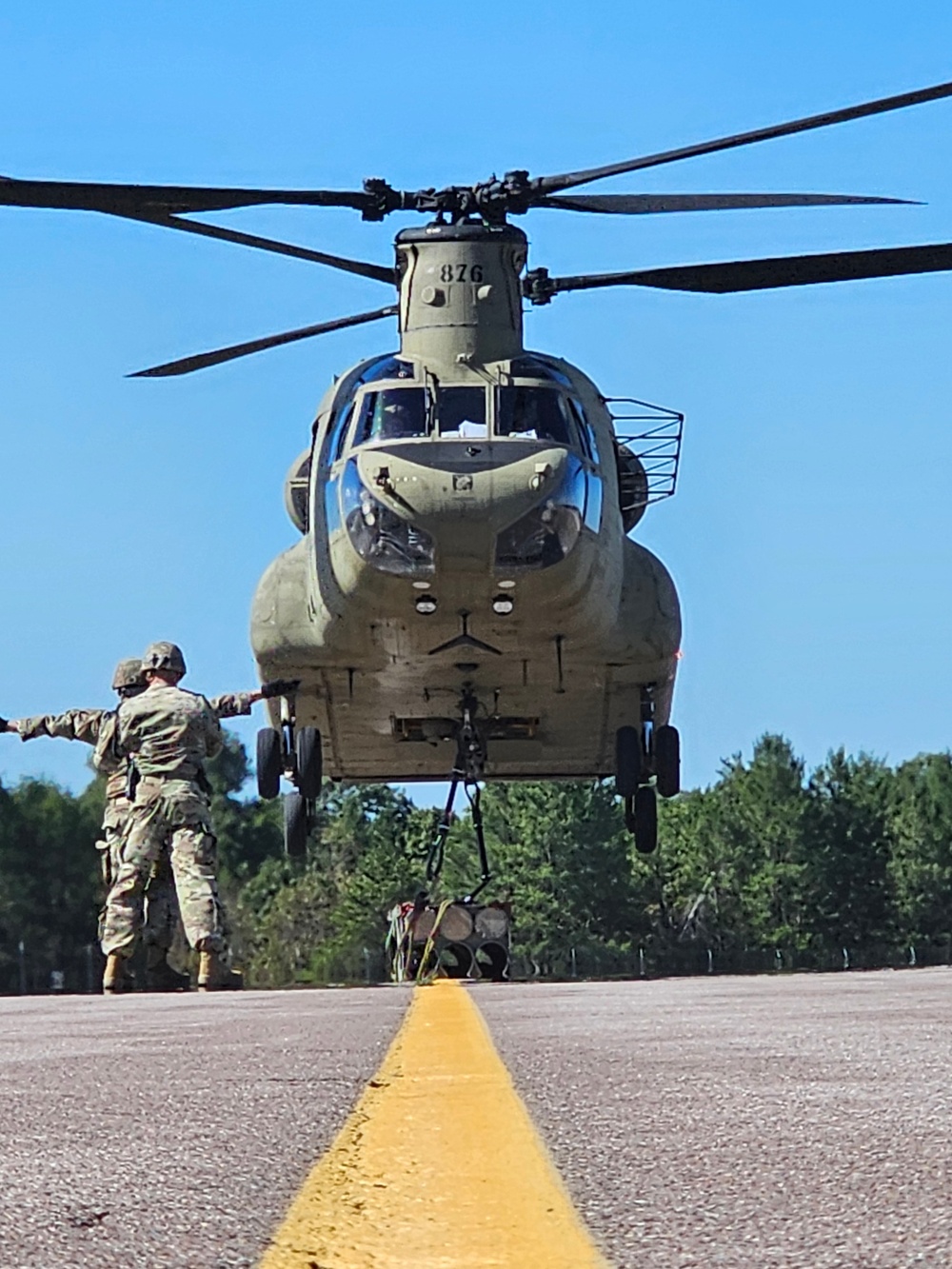 89B sling-load training operations at Fort McCoy