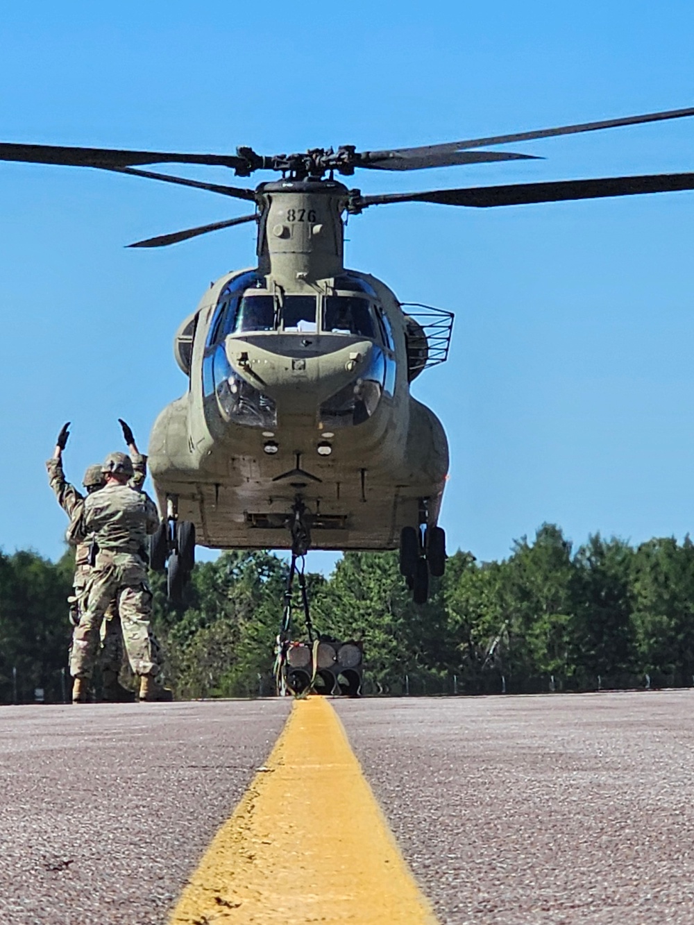 89B sling-load training operations at Fort McCoy