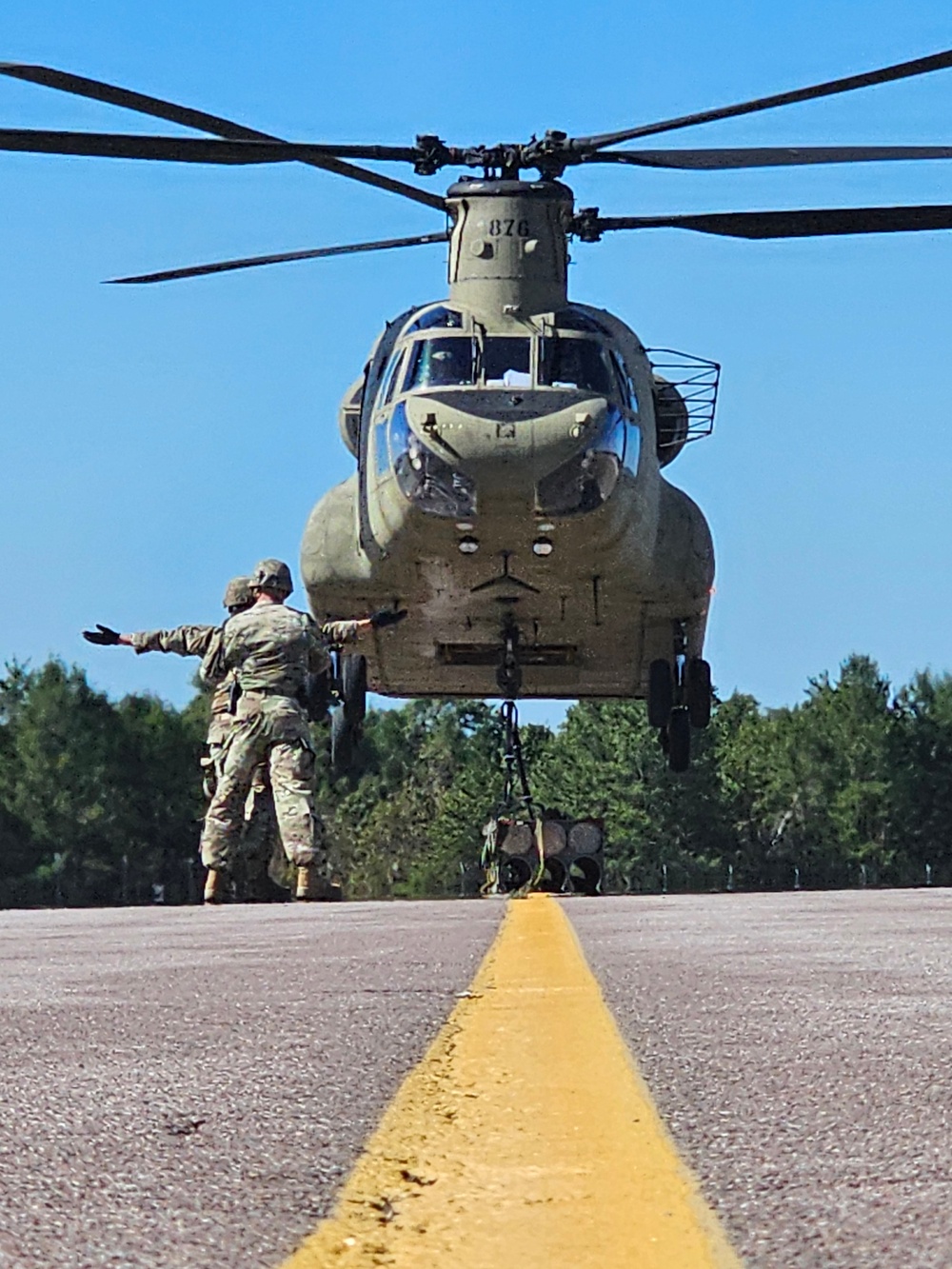 89B sling-load training operations at Fort McCoy