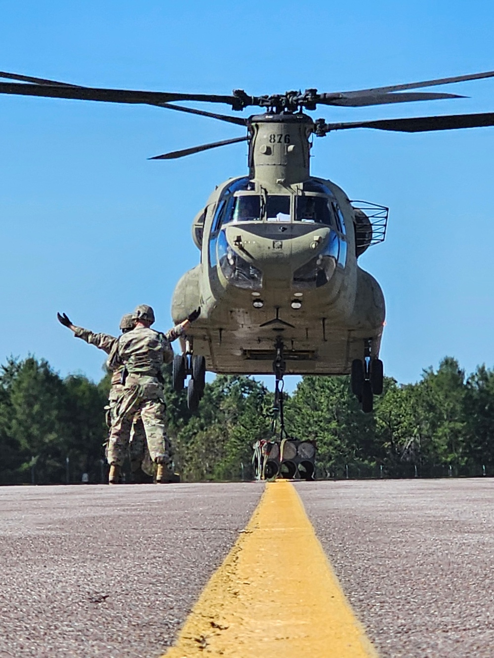 89B sling-load training operations at Fort McCoy