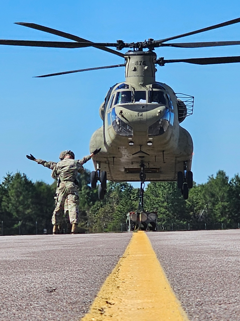 89B sling-load training operations at Fort McCoy