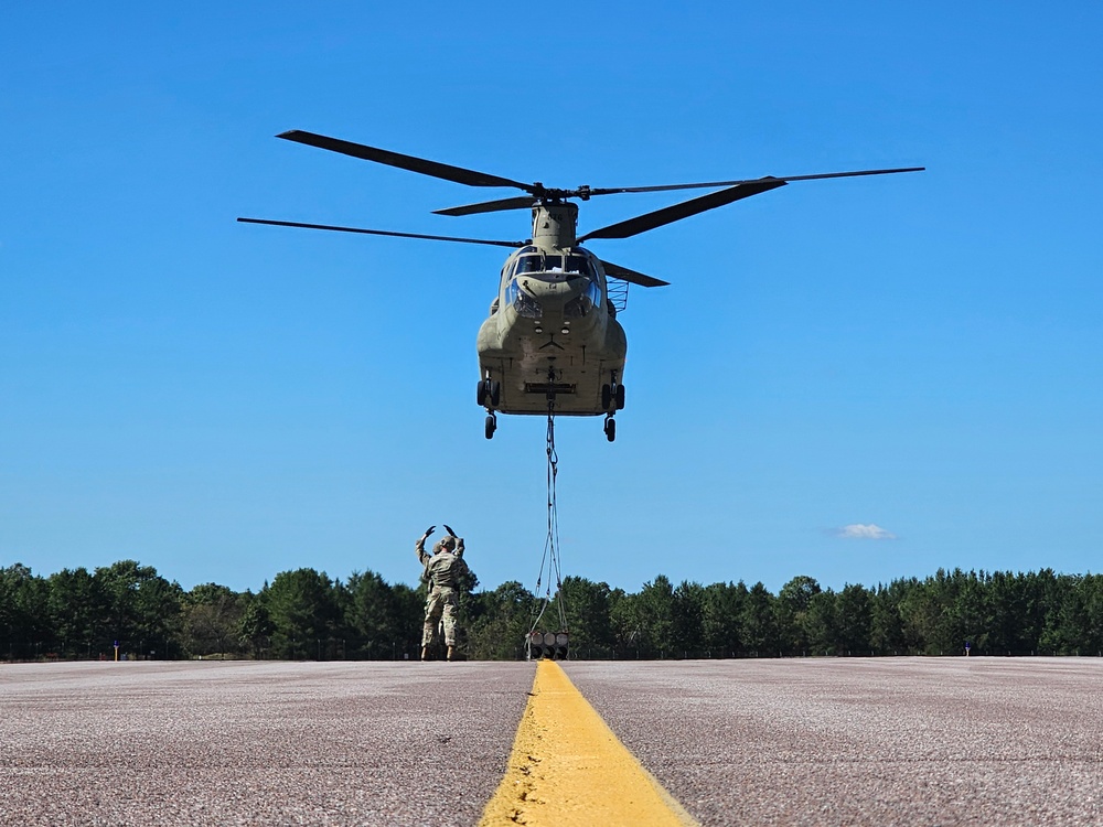 89B sling-load training operations at Fort McCoy