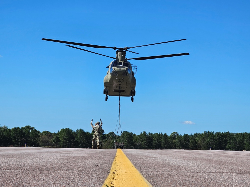 89B sling-load training operations at Fort McCoy