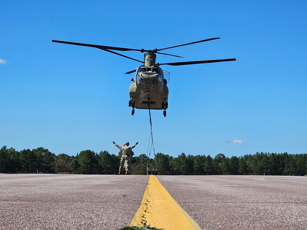 89B sling-load training operations at Fort McCoy