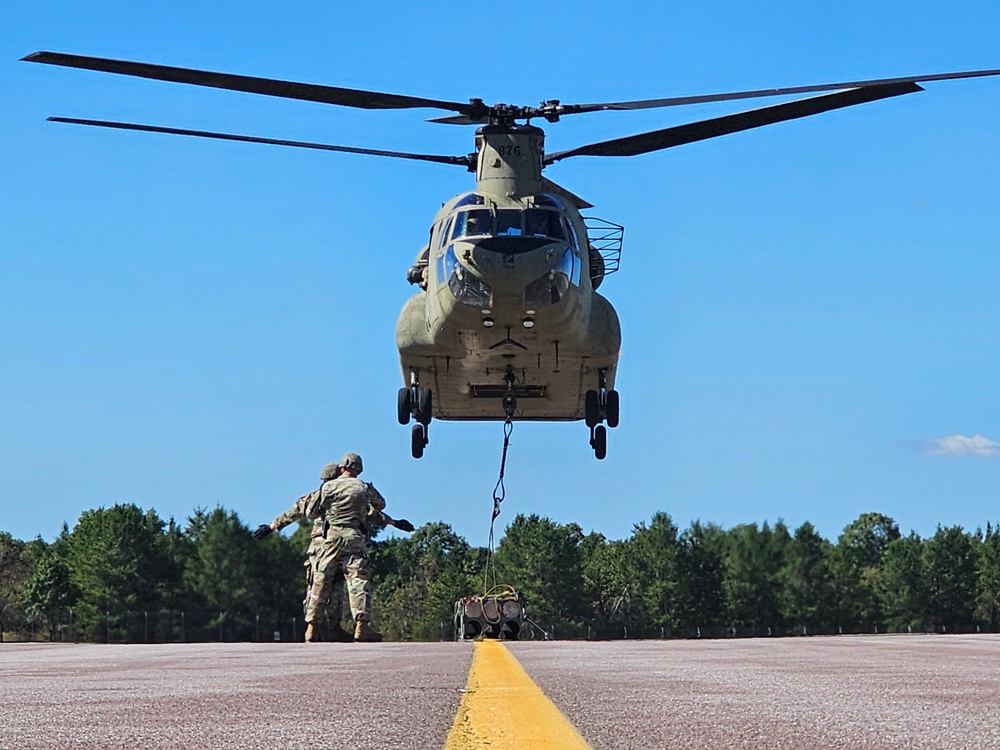 89B sling-load training operations at Fort McCoy