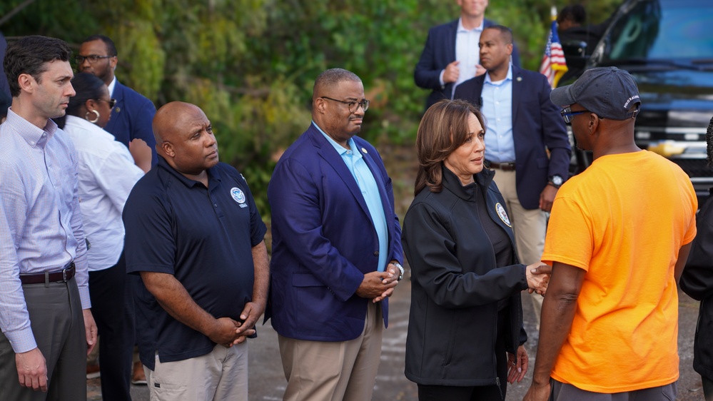 Vice President Harris and Government Officials Visit Meadowbrook Community Impacted by Hurricane Helene in Augusta, GA