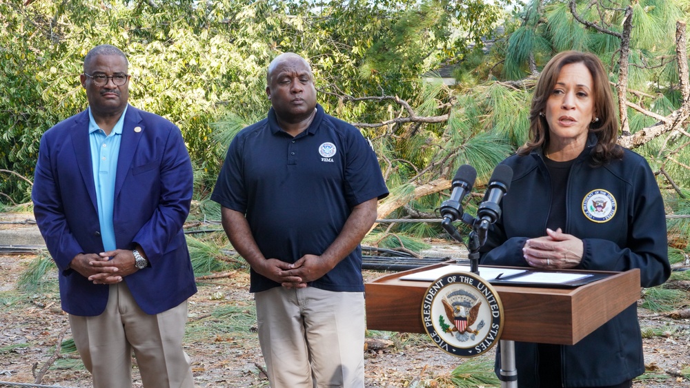 Vice President Harris and Government Officials Visit Meadowbrook Community Impacted by Hurricane Helene in Augusta, GA