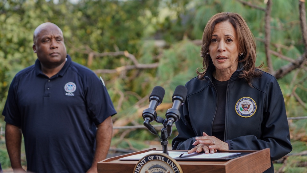 Vice President Harris and Government Officials Visit Meadowbrook Community Impacted by Hurricane Helene in Augusta, GA