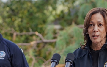 Vice President Harris and Government Officials Visit Meadowbrook Community Impacted by Hurricane Helene in Augusta, GA