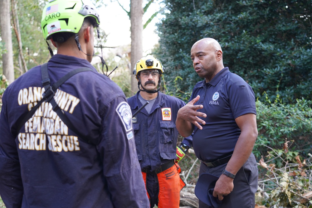 Senior FEMA Official Examines Hurricane Helene Damage in Greenville, SC