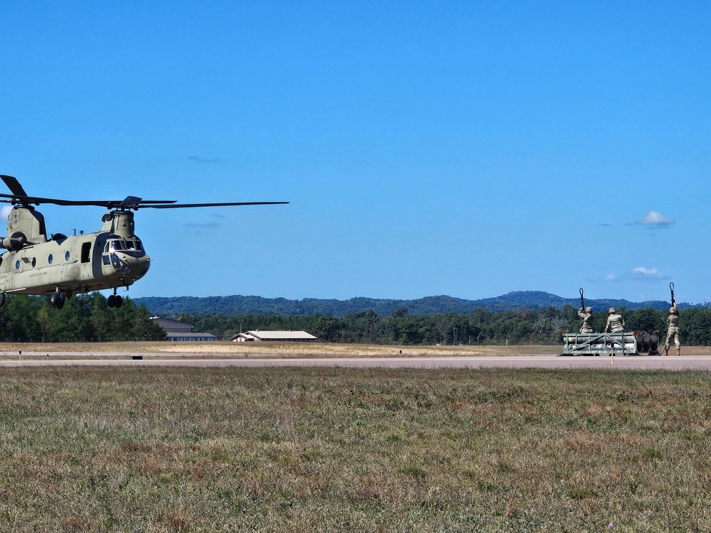 89B sling-load training operations at Fort McCoy