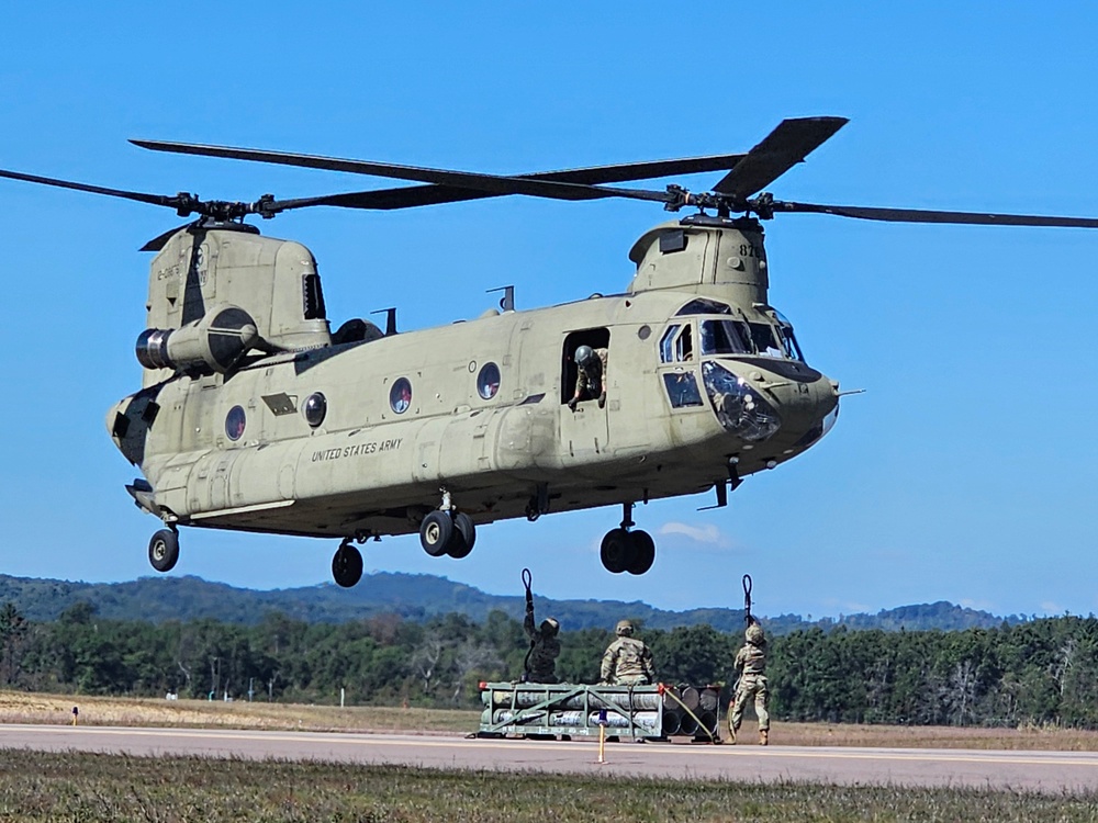 89B sling-load training operations at Fort McCoy