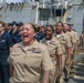 Sailors aboard the USS Howard conduct a Chief Petty Officer Pinning Ceremony in the South China Sea